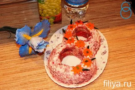 100 Салата украса снимка красива декорация салата