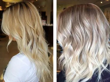 Ombre оцветяване за средни и дълги коси - багрене техника Ombre