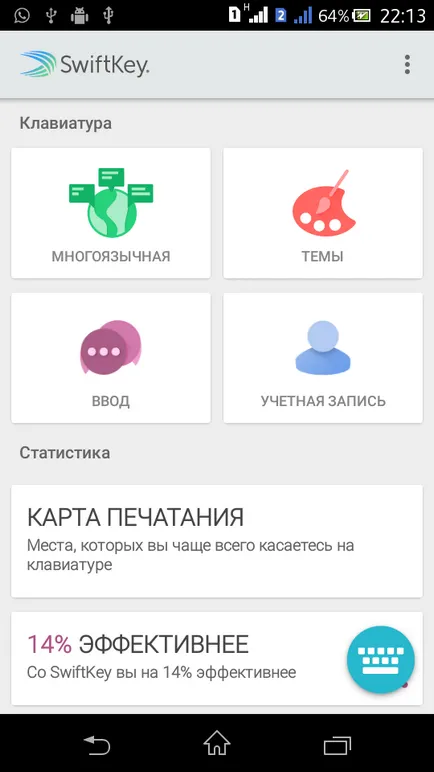 Отлично клавиатура за Android - устройства SwiftKey клавиатура