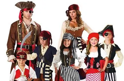 Pirate костюми с ръцете си бързо и лесно у дома