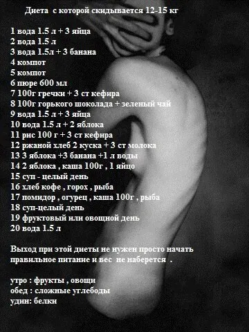 Отслабнете до смъртта 3 ужасен метод, който се използва anoreksichki, космополитен вестник