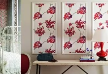 снимка тапети по стените, модулни със собствените си ръце, снимка във вътрешността на течността се изтегля от остатъци