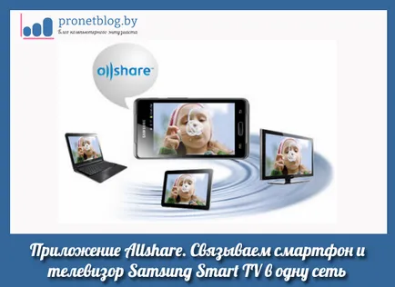AllShare приложение за Android смартфон и да свържете телевизор Samsung Smart TV в една мрежа