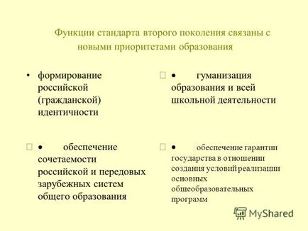 Презентация на тема стандарт от второ поколение, която е стандарт