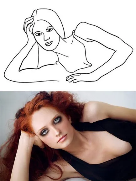 Обикновено позират за фотосесия - снимка Жена