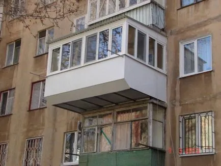 Разширяване на балкони (37 снимки) проект, без разрешение и ГОСТ върху основната плоча в Хрушчов