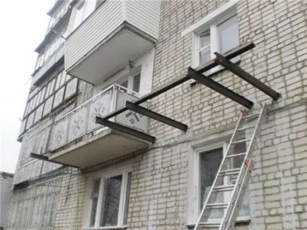 Разширяване на балкони (37 снимки) проект, без разрешение и ГОСТ върху основната плоча в Хрушчов