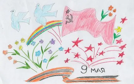 Рисунки на 9 май - Ден на победата (идеи, снимки) от хартия със собствените си ръце