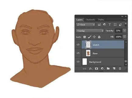 Рисуване реалистичен текстурата на кожата в Photoshop