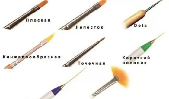 Рисунки върху четката за нокти за начинаещи у дома
