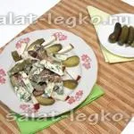 Салата със сирене, домати и краставици рецепта със снимка