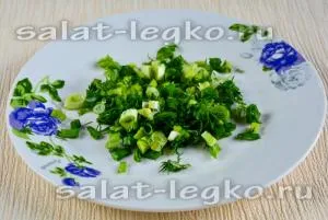 Свежа салата с краставици, рецепта със снимка вкусна