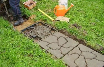 Градински алеи с ръцете си (50 снимки) в страната с по-ниска цена, как да се направи евтин, от които