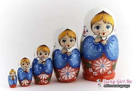 гнездене кукли боядисани поетапно описание на майсторски клас