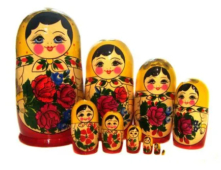 Боядисани Матрьошка цех за начинаещи с шаблони и снимка