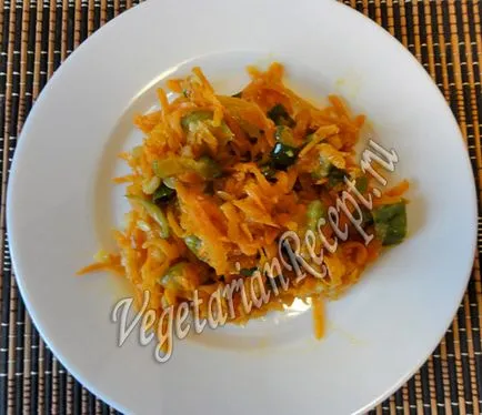 Салата от пържени краставици и моркови - вкусна рецепта със снимка