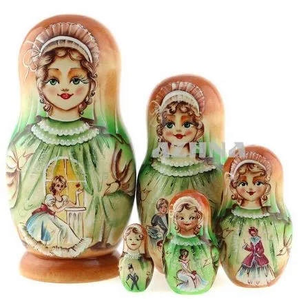 Боядисани Матрьошка цех за начинаещи с шаблони и снимка