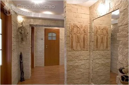 Завършете коридор декоративен камък - декоративен камък в коридора