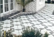 Методи за полагане каменни плочки изпълнения ромб модели снимки, графики и чертежи, оформлението (тротоарни) Методи за полагане тротоарни плочи варианти на ромб, фото модели, диаграми и чертежи, оформление