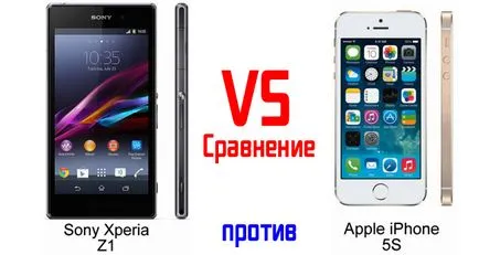 Сравнете Sony Xperia z1 срещу Apple Iphone 5s - малък преглед тест