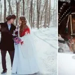 Зимни сватбени идеи за фотосесии, сватбена фотосесия през зимата на улицата Фото идеи за снимката, и не само