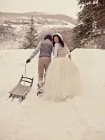 Зимна сватба - фотосесия