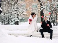 Зимна сватба - фотосесия