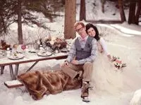 Зимна сватба - фотосесия