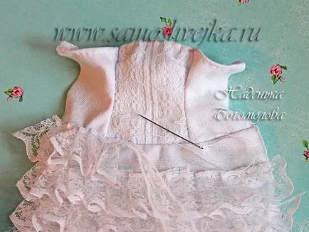 Сватбена рокля за кукла със собствените си ръце