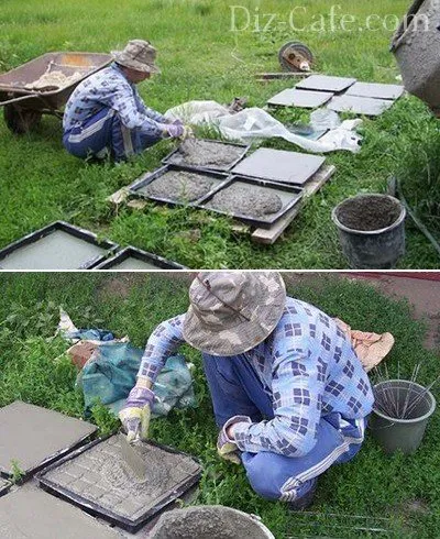 Тротоарни плочки с ръцете си всичко за независима продукция