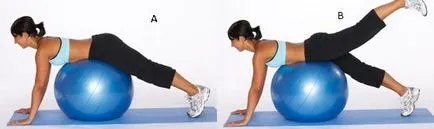 Упражняване на Fitball за отслабване, включително областта на корема, ползите от обучение видео