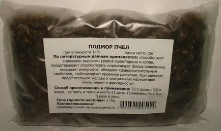 Podmore пчелен восък и лечение на простатит като готвене, лечение, противопоказания