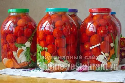 Подготовката за златни рецепти зимата домати