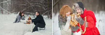 Зимна сватба фотосесия - идеята за снимане на открито, фото и видео