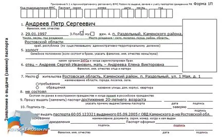 Заявление за издаване на паспорт (празна проба и) - свободно изтегляне