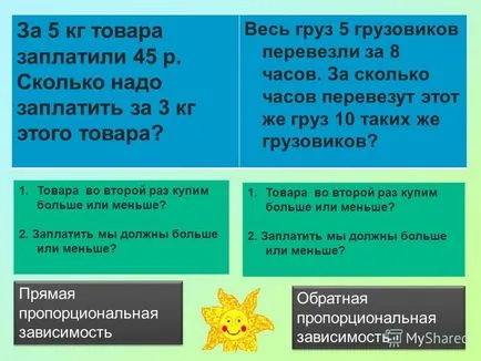 Представяне на устни упражнения се нарича съотношение на две числа е как да се намери една малка част от броя на