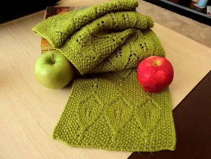 Ажурна шал ажурна шал, игли за плетене, плетене на една кука