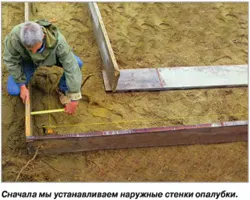 Бетонният фундамент лента единствен, maglayner