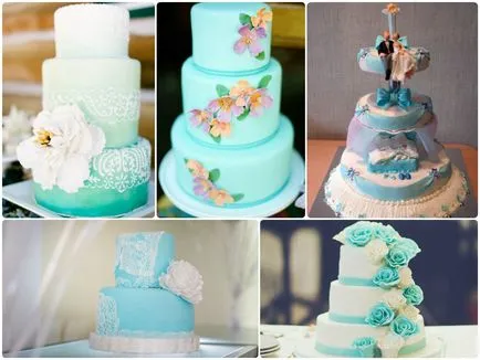 Turquoise сватбена украса и снимка