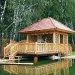 Дървена беседка за вили 35 снимки