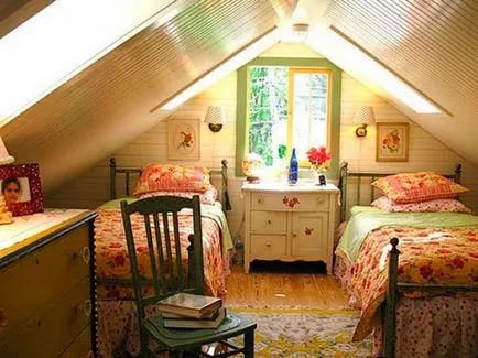 спални снимки Design тавански, дизайнерски идеи, препоръки, сграда портал