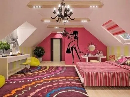 спални снимки Design тавански, дизайнерски идеи, препоръки, сграда портал