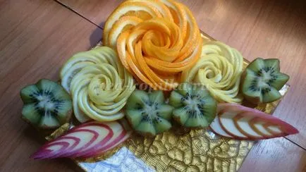 Помислих, нарязване зеленчуци и плодове със снимки