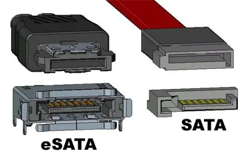 ESATA интерфейс и нейните разлики от SATA