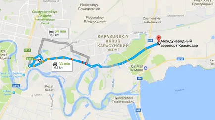 Как да стигнете от летището до автогарата Краснодар как да се получи по-добре