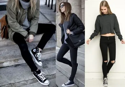 Как и какво да облека Converse - снимки, стил, мода