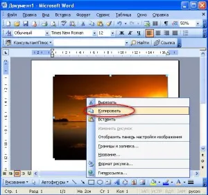 Как да се запишете картината на думата, Word 2003, Word 2007, Word 2010