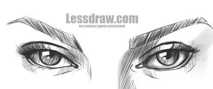 Как да се направи молива за очи на етапи, lessdraw (молив) Как да се направи молива за очи на етапи, lessdraw