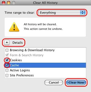 Как да изчистите кеша на Firefox