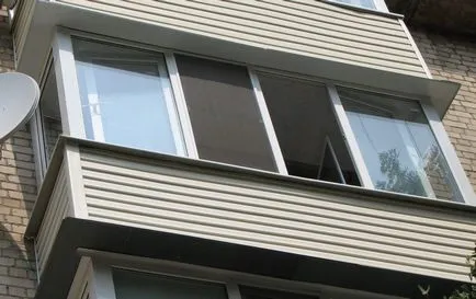 Как да ножницата балкон извън собствените си ръце довършителни балкона отвън, отколкото да слагам в ножница, надморската балкони,